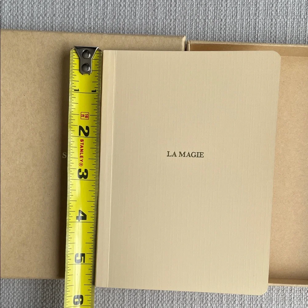 Sezane La Magie Cream Notebook in box
